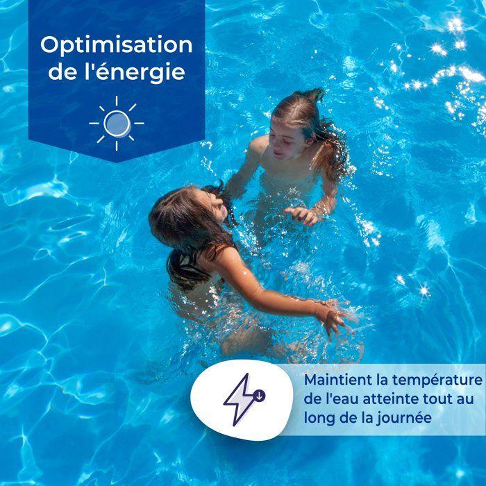 Bâche été à bulles - GRE - 180 µ - Piscine 6,00 x 3,00 m - Pour piscine acier/résine, tubulaire ou auto portante