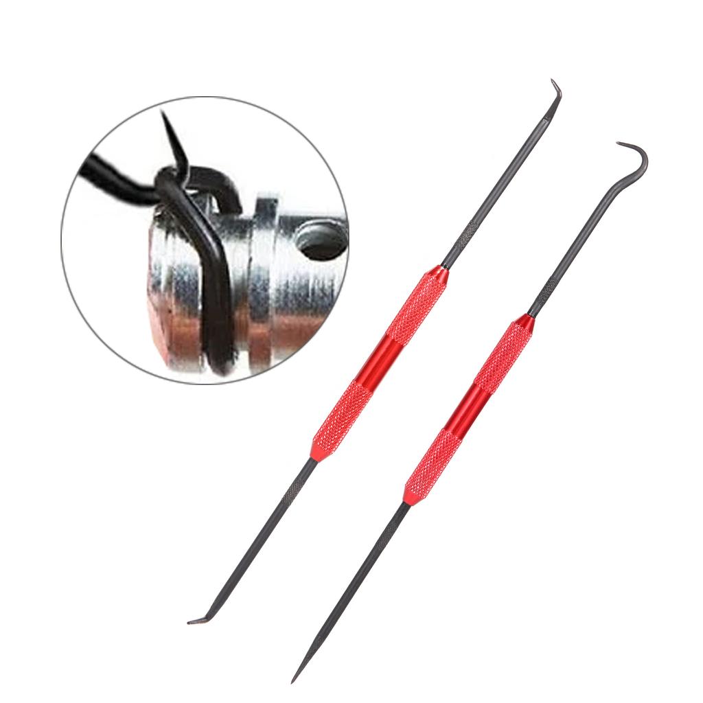 2 Stück/Set Auto-Wellendichtring-Schraubendreher Dichtring Dichtungsscheibe Abzieher Doppelseitiger Haken Fahrzeug-Wellendichtring-Pickel Autoreparaturwerkzeuge