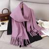 New Winter Scarf For Women Long Warm Cashmere Scarves Hijab Solid Lady Shawl Wrap Female Pashmina Bandana Head Scarfs