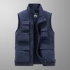 Male Middle-aged Casual Multifunctional Vest Waterproof Quick Drying Outdoor Sports Pography Casual Vest Large Size Vest Cros