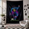 Lionel Messi Wall Tapestry Home Decor Wall Hanging Cloth for Bedroom Living Room Background