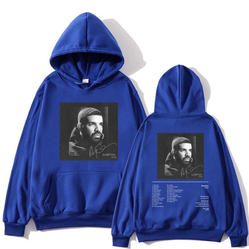 Rapper Drake Scorpion Hudební Album Potisk Mikina s Kapucí Muži Ženy Hip Hop Retro S Kapucí Oversized Ležérní Mikiny Mikiny Streetwear