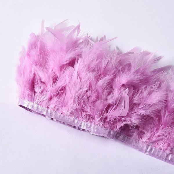 High-Quality Turkey Feather Edging, Colored Feathers, Fire Feather Edging For Weddings
