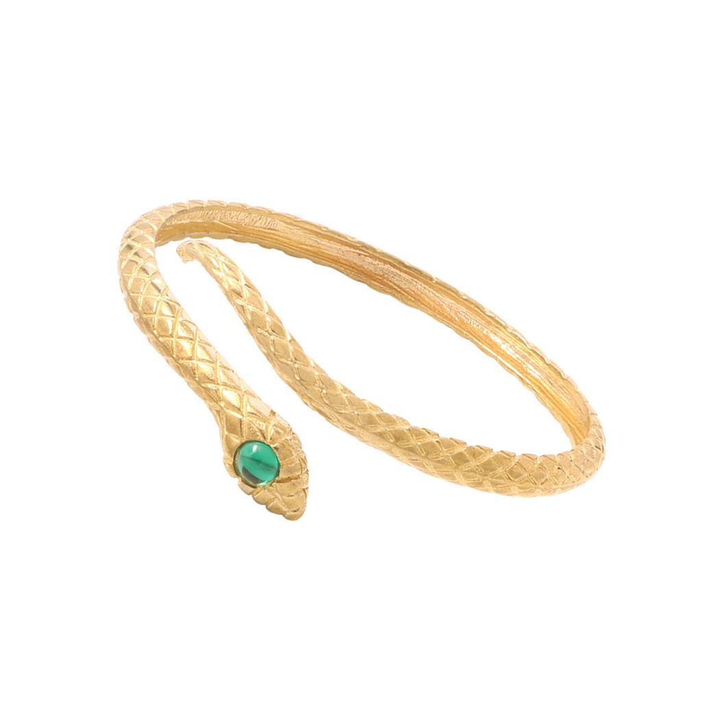 Elegant Ladies Snake Bracelet Adjustable Open Bangle Party Wear Bracelet Suitable for Distinctive Fashion Statements