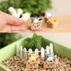 Cute Boxed Kitten Accessory, Cute Cat Figurine, Miniature Boxed Figurine, Houseplant Ornament (1 Black)