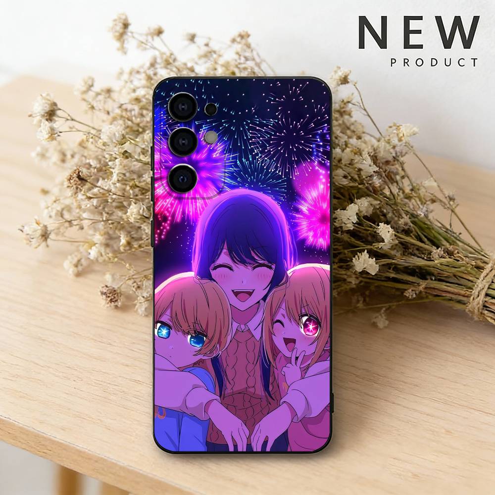 O-Oshi Anime No Ko Phone Case For Samsung S26,25,24,23,22,21,20,30,Ultra,Plus,Fe,Lite Black Shell