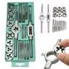20/40pcs Tap and Die Set M3-M12 Screw Thread Metric Plugs Taps Nut Bolt Alloy Metal Hand Tools Metric Tap Wrench and Die Sets