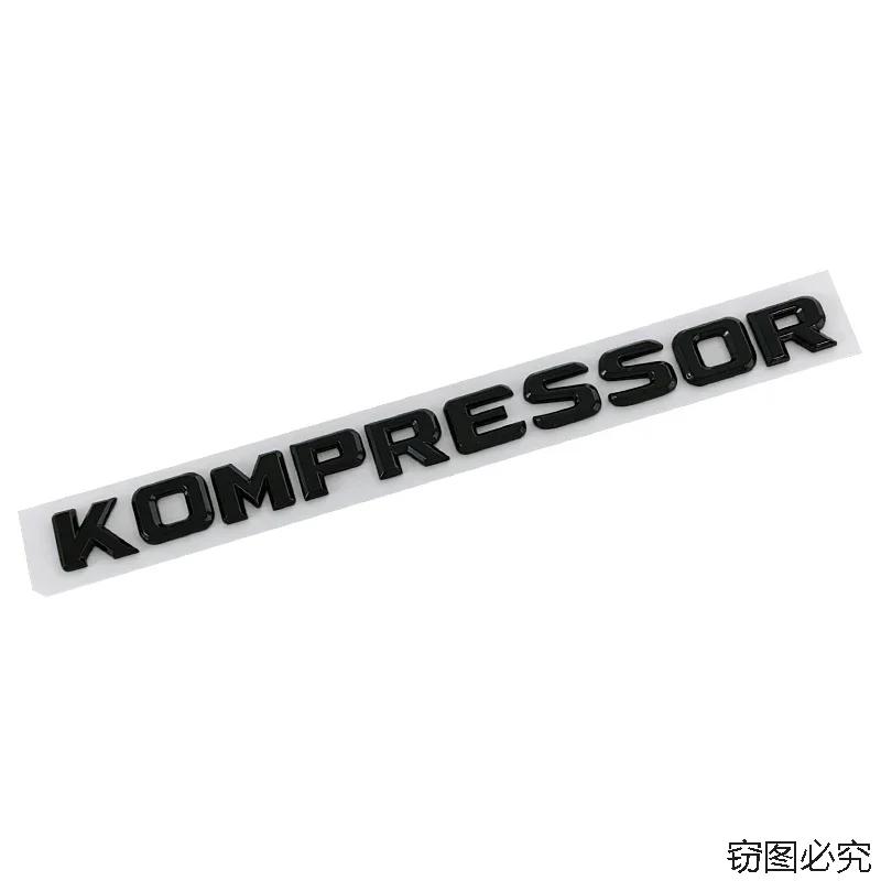

ABS Car Rear Trunk Badge Fender Side Emblem Sticker for Mercedes Benz KOMPRESSOR CLA35 C63 G500 GLB SLC W124 W140 W203 W204 W222