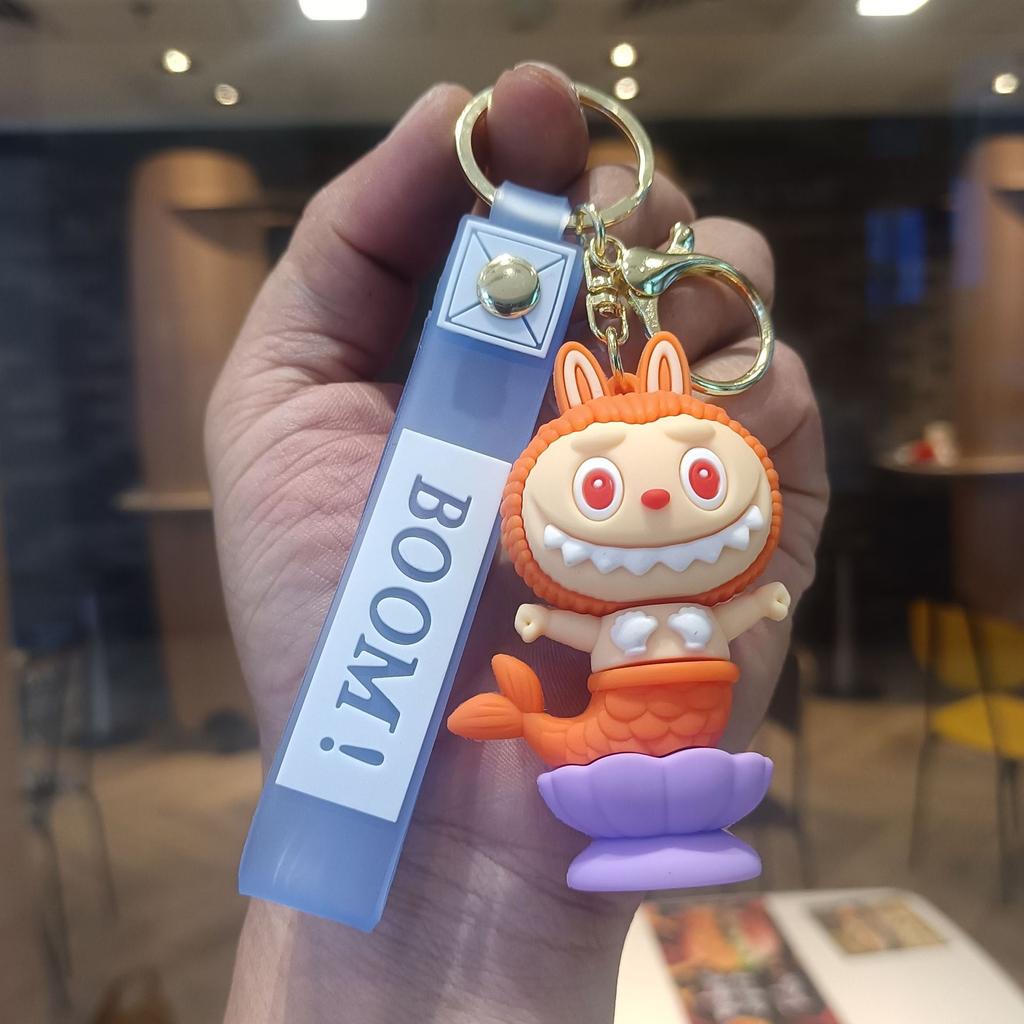 Buck Tooth Sheep Keychain Cute Cartoon Doll Schoolbag Pendant Car Key Chain Gift