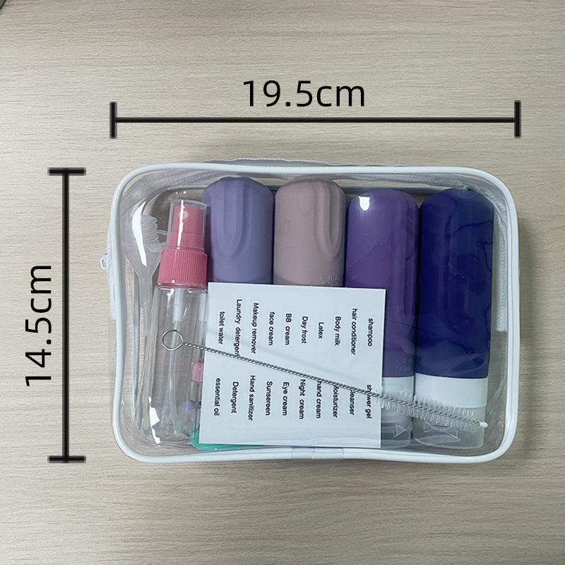 Travel Bottle Set Refillable Bottle Soft Silicone Lotion Container Bottle Portable Travel Essentials Leak Proof Shampoo Bottle