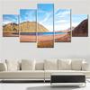 5 Pieces Canvas Wall Arts Mountain Poster Painting Nature Lake Myvatn Iceland Wallpaper Home Decor Picture Artwork Living Room