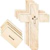 New wooden cross wood chips, crafts creative holiday decoration, Halloween atmosphere decoration wood chips