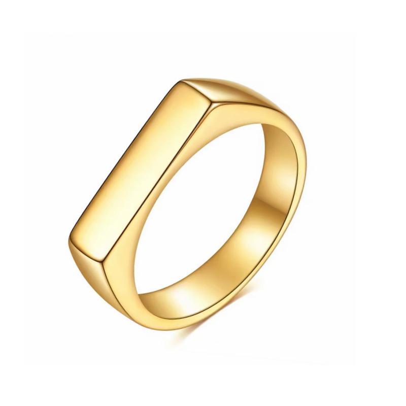 High-End Titanium Steel Ring - Modern Cold-Style Design, European & American Fashion Jewelry