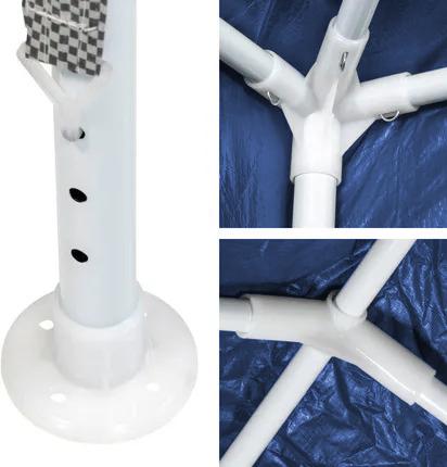 Garden pavilion, commercial tent, party gazebo, 4 side walls, windows, xxl