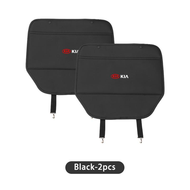 Car Logo Seat Back Protection Mat Prevent Anti Kick Pad Auto Accessories For KIA Cerato Soul Venga Forte Spectra Sedona Niro