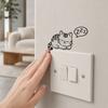 Yangyizhi Lichtschalterplatten-Aufkleber, Cartoon Schläfriges Kätzchen Aufkleber, Niedliche Wandaufkleber für Schalter, Steckdosen, Schlafzimmer, Wohnzimmer