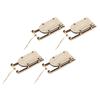 4Pcs Wooden Sleigh Ornament Set Christmas Tree Decor Festive Xmas Sled Pendant Handcrafted Natural Wood Sleigh Hanging Adornment