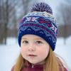 3pcs Kids for Boys Girls Scarf  Gloves 3-11Y Muffler Hats Winter Windproof Snowflake Warm Knitted Hat