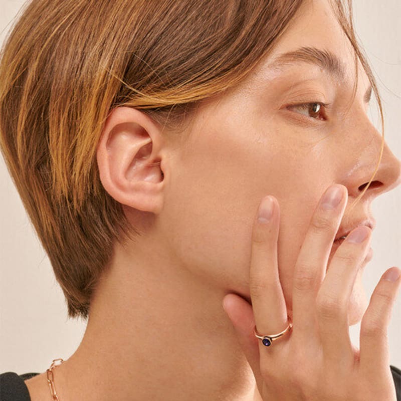 qudokorea kudo rose gold fine ring