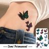 Color Gradual Change Butterfly Tattoo Sticker, Niche High Sense, Waterproof And Sweat-Proof, Waist And Abdomen Scar Tattoo Sticker