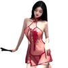 Sexy lingerie sexy lace pure desire temptation split uniform classical women's short skirt cheongsam set