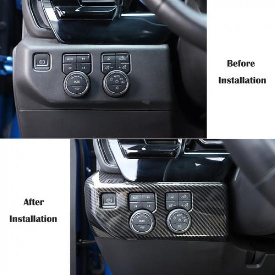 Light Control Switch E Park Button Panel Decor Trim For Chevy Silverado -24