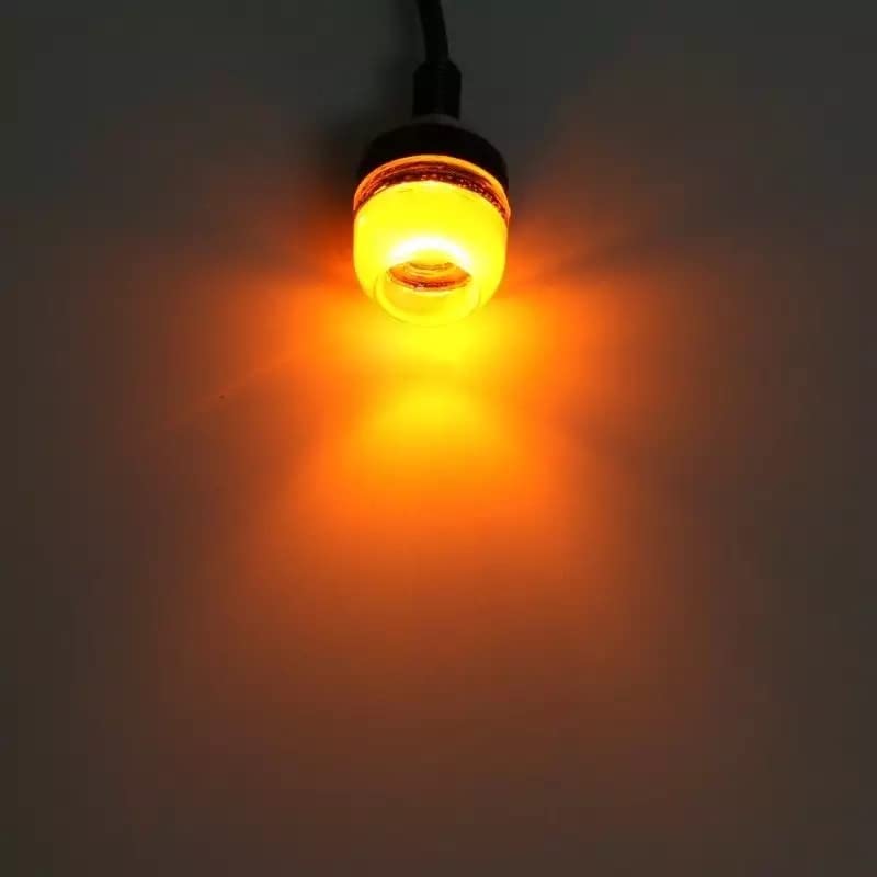 Deepa Motorsykkel Blinklys, LED, Ultrakompakt, Høy Lysstyrke, Mini, Nano, Liten, M6, Universell, Sett med 4, Gult, Oransje