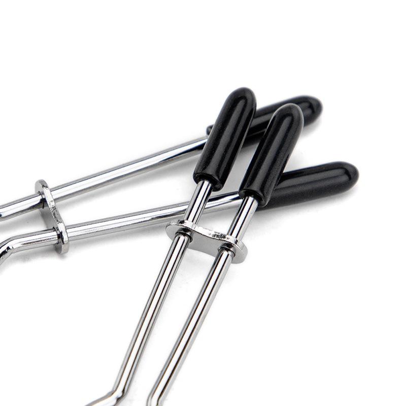 Metal Nipple Clamps Clips Ring Bell  Breast Bondage Restraint Sex Toy For Women Couple Play Game