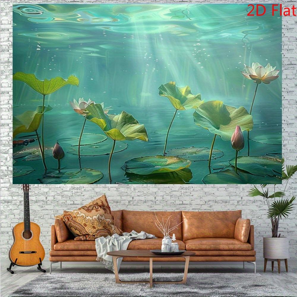 2D Plane 1 Piece of Lotus Photography Background Banner Suitable for Birthdays Weddings Graduation Ceremonies