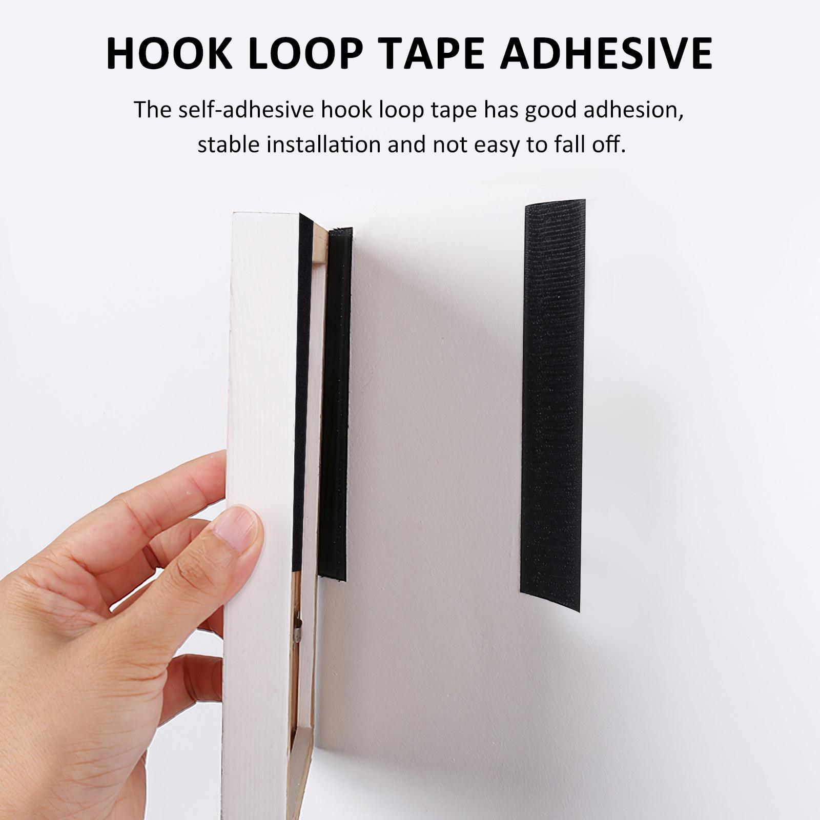 2 Rolls Self Adhesive Hook Loop Tape Heavy Duty for Organizing Carpet Fixing DIY Adhesive Loop Tapes Strips other