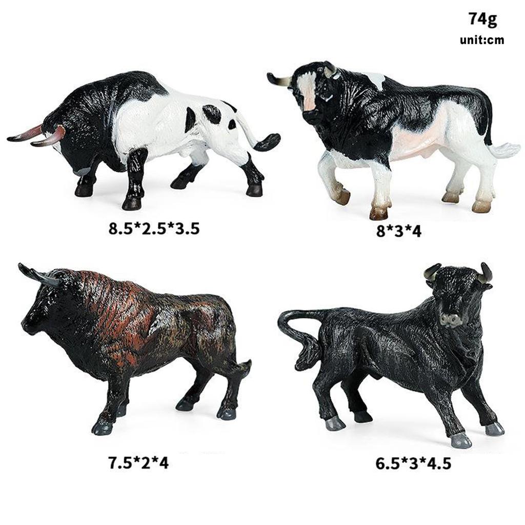 Figuras Decorativas de Ganado Modelo de Animal de Granja Set de Figuras Realistas para Decoración de Escritorio en Casa y Coleccionable