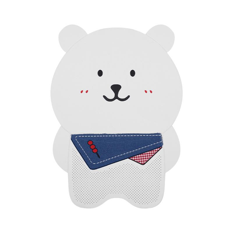 Bear Cartoon Scarf Car Seat Cushion for Women - Fits Volkswagen Magotan, Passat, Sagitar, Lavida - All Seasons