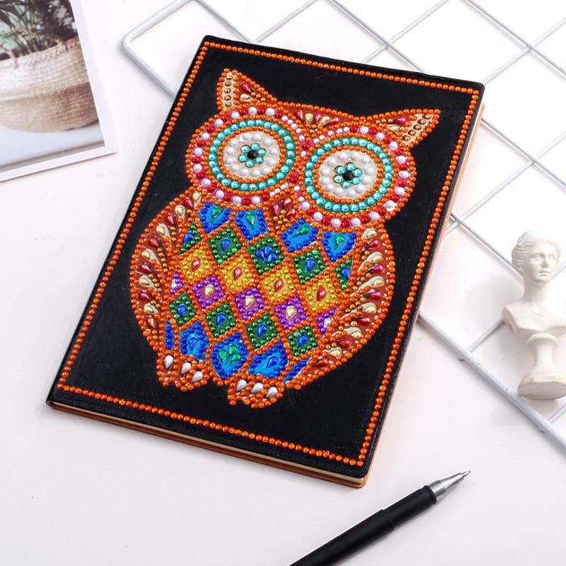 Neues Notizbuch Diamantmalerei Kinder DIY Kreativ Speziell geformter Heller Diamant 50 Seiten Notizbuch Aufkleber Diamant A5 Buch