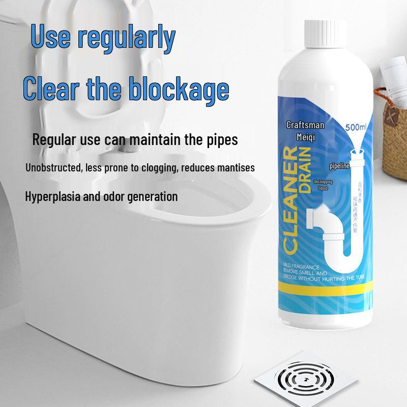 Jiangmei Qi Fast-Dissolving Drain Cleaner for Toilets, Clogs, and Kitchen Oil Stains