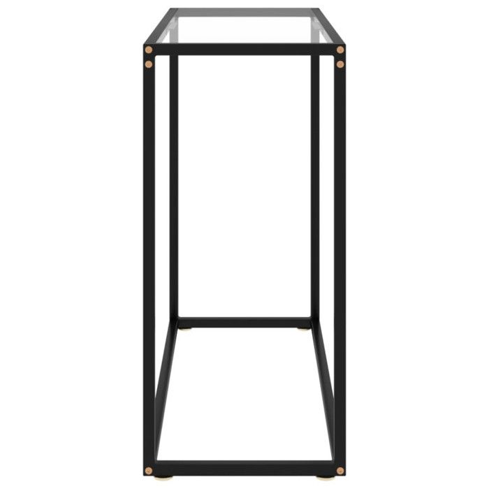 VidaXL Table console Transparent 80x35x75 cm Verre trempé 322807
