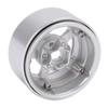 1.9 Inch Beadlock Wheels Aluminum Alloy 5 Hole Silver Rims Non Staining Lock Tire RC Wheel Rims