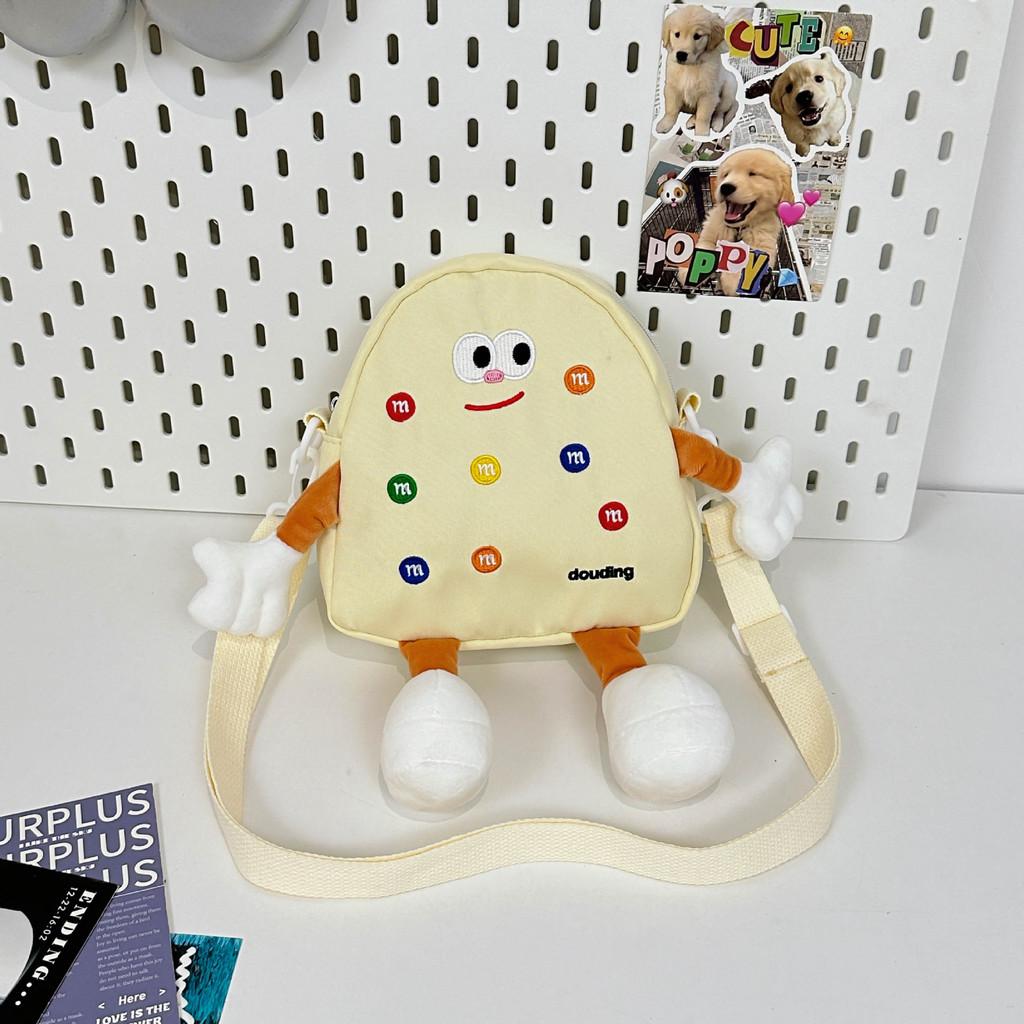 Adorable Ins Cartoon Canvas Backpack For Students Featuring Lightweight Design And Cute Bear Pattern