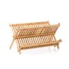Natural Dish Drying Rack Retro Drying Holder Kitchen Organizer Folding Dish Rack  Home