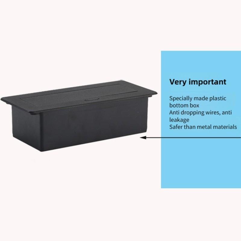 Multi Functional Embedded Desktop Hidden Socket Damping Pop-up Power Socket Charging USB Socket