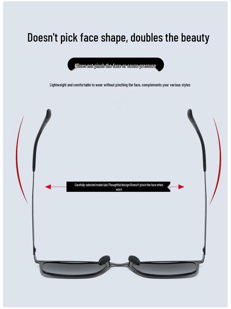 Trendy HD Polarized Sunglasses: Korean Fashion for Driving, Cycling, Fishing - Super Elastic & Stylish for Men