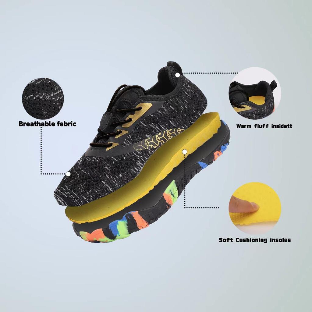 Yaz Çocukları için Plaj ve Kanyon Yürüyüşü için Flyknit Düşük Üst Su ve Koşu Ayakkabıları