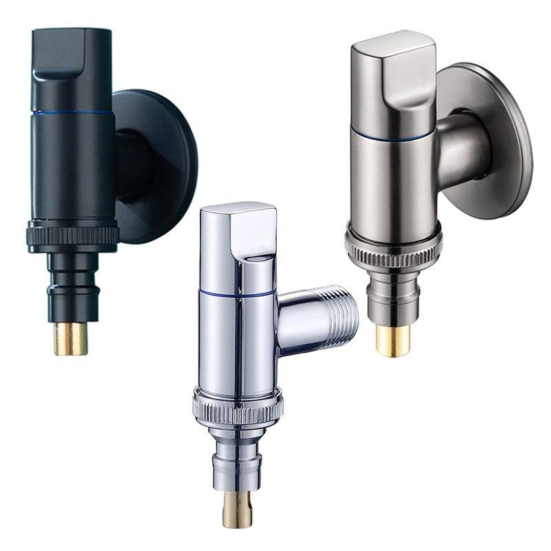 Grifo Válvula de Cobre Mini Ahorra Espacio con Apagado Automático para Lavadoras (Tipo Ultra Corto)