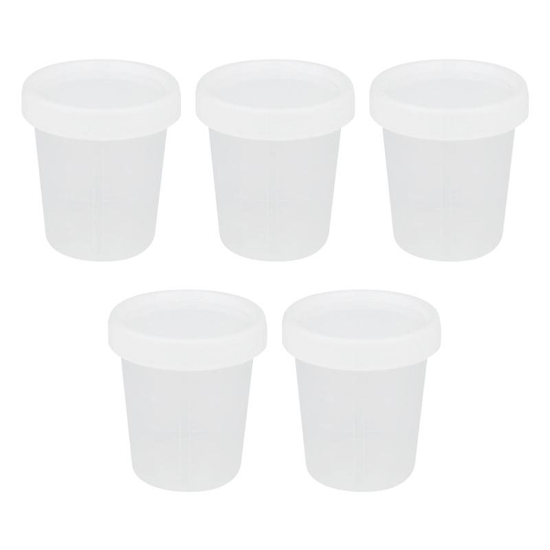 5/10Pcs Salad Dressing Container With Lids Leak Proof Screw Reusable Stackable Plastic Dip Sauce Containers
