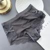 Women's Spring and Summer Sexy Ice Screen Lace Side Mid Waist Underwear