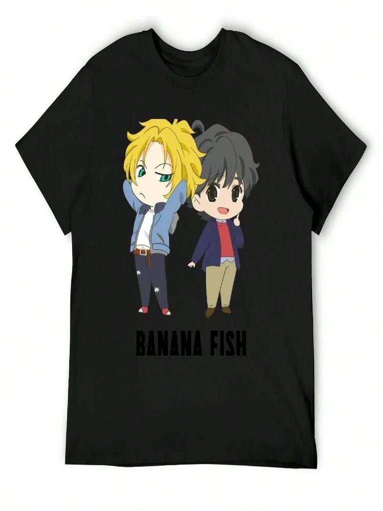Banana Fish T-Shirt Graphic T Shirt Vintage Heavyweights Animal Prinfor Boys New Edition Unisexs Shirts Graphic Tee