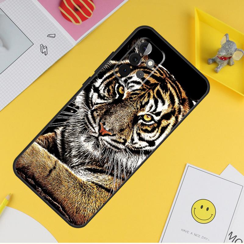 Ferocious Tiger Animal Cover For Samsung Galaxy A34 A35 A14 A15 A25 A53 A33 A13 A52 A32 A12 A51 A71 A54 A55 Case