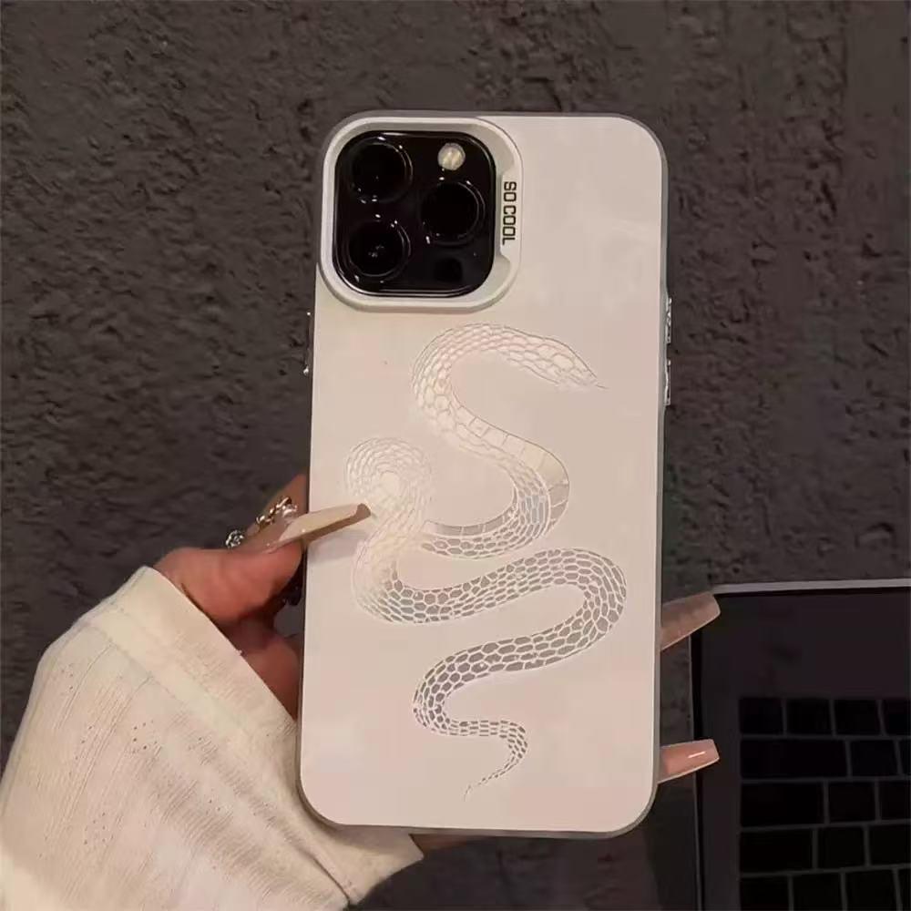 Auspicious Snake Phone Case for Apple iPhone 17/16 Pro Max/15 Pro/14/13/12