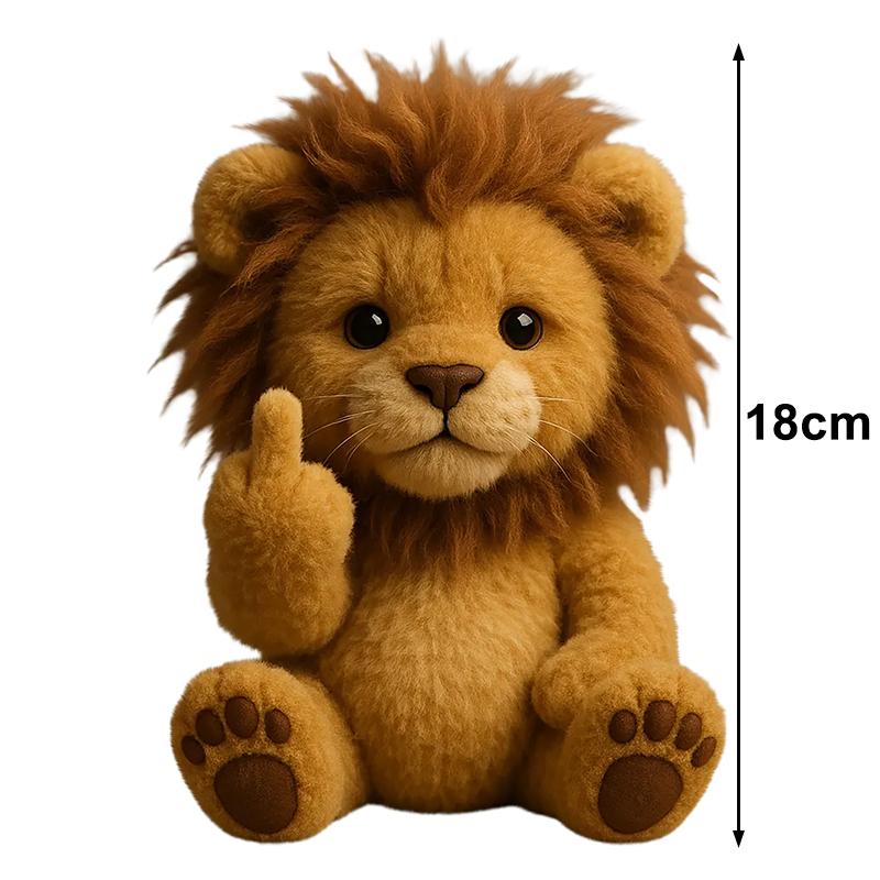 

Middle Finger Plush Cute Animal Desk Statue Mini Home Office Theme Party Bar Table Mood Decoration Props Gift Accessories