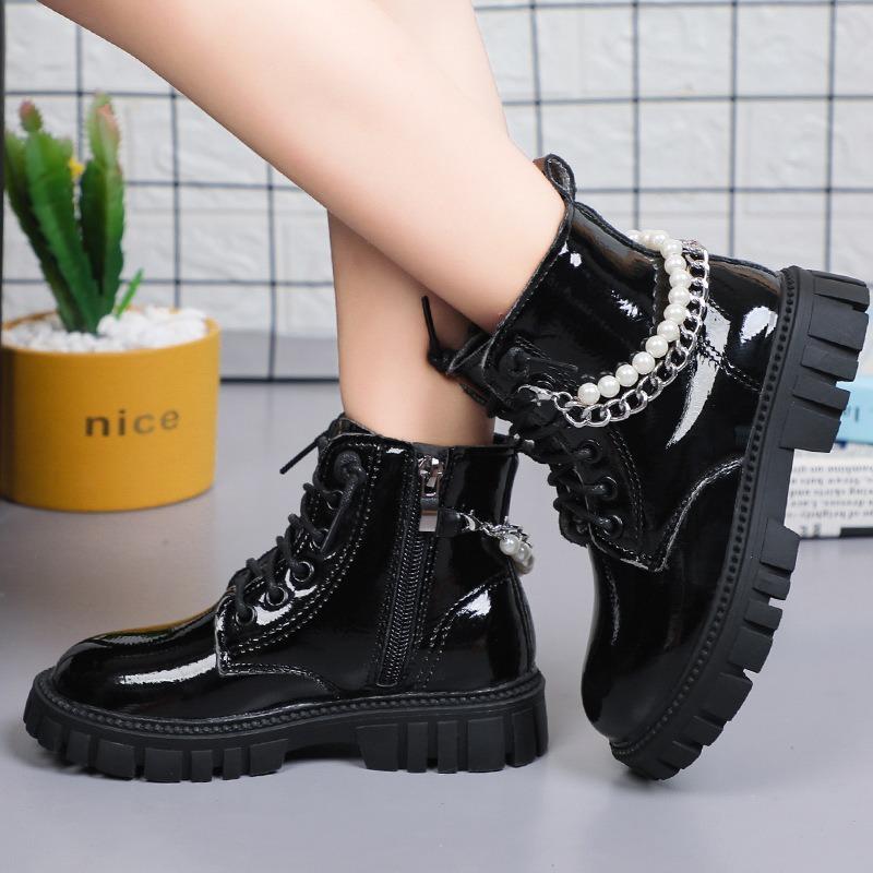 Koreanische version des Britischen stil kinder Martin stiefel retro mädchen leder stiefel kurze stiefel