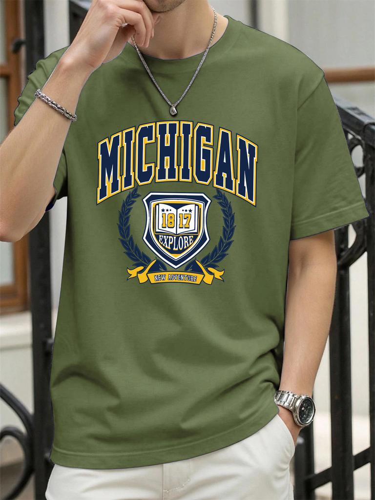 The Sacred Medal Of Usa Print Men T Shirt ONeck Loose Streetwear Trendy Cotton Short Sleeve Summer Unisex Hip Hop TShirt